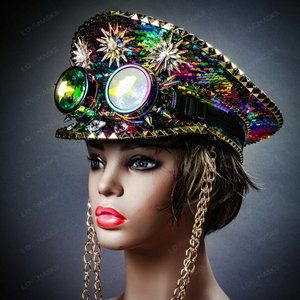 ILOVEMASKS | Accessories | Steampunk Usa Flag 4th Of July 3d  display picture 1